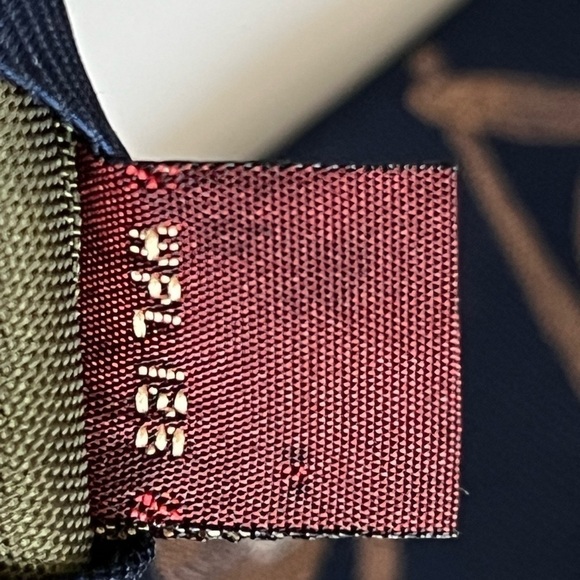 VTG Chaps Ralph Lauren (Not Polo) Baseball Silk Neck Tie Necktie Made In USA - Picture 9 of 9